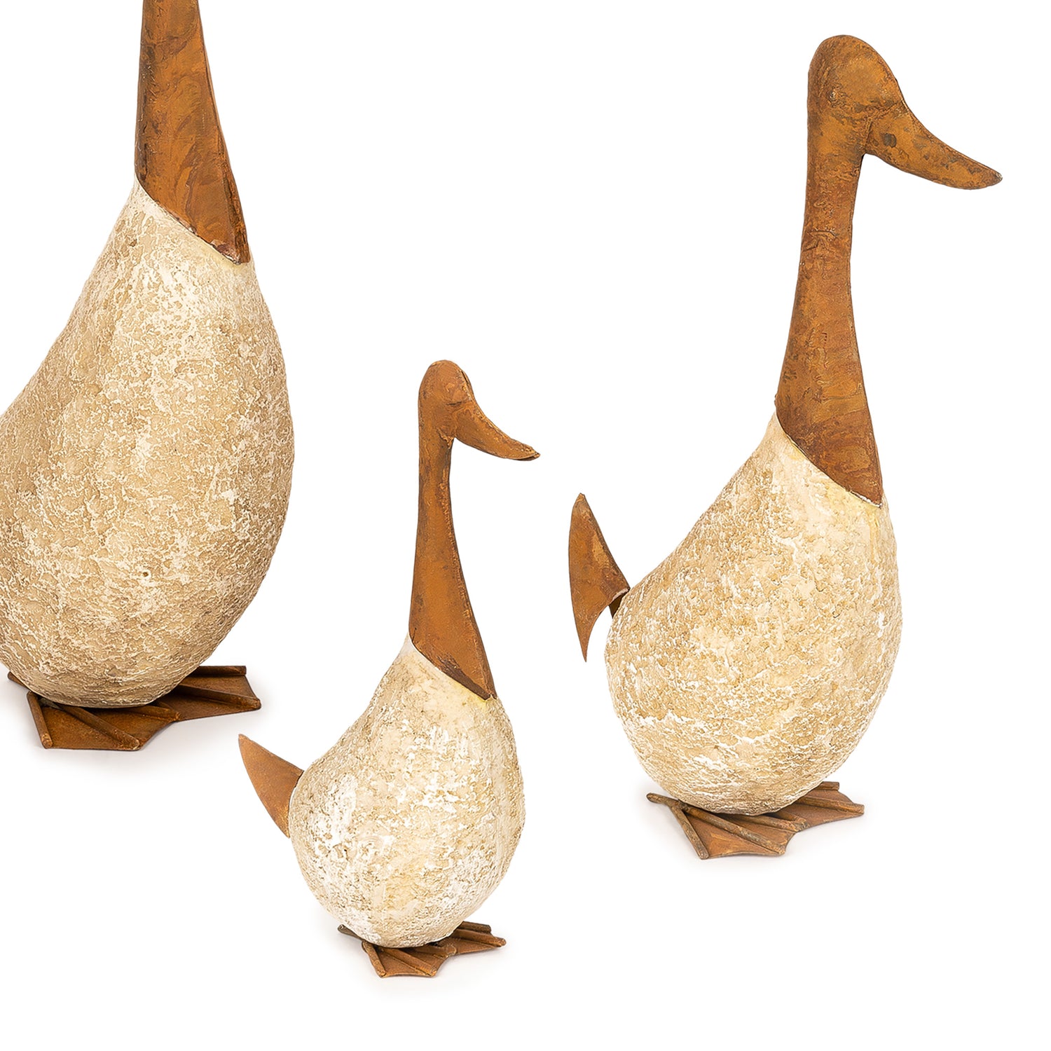 Poly Geese Statue