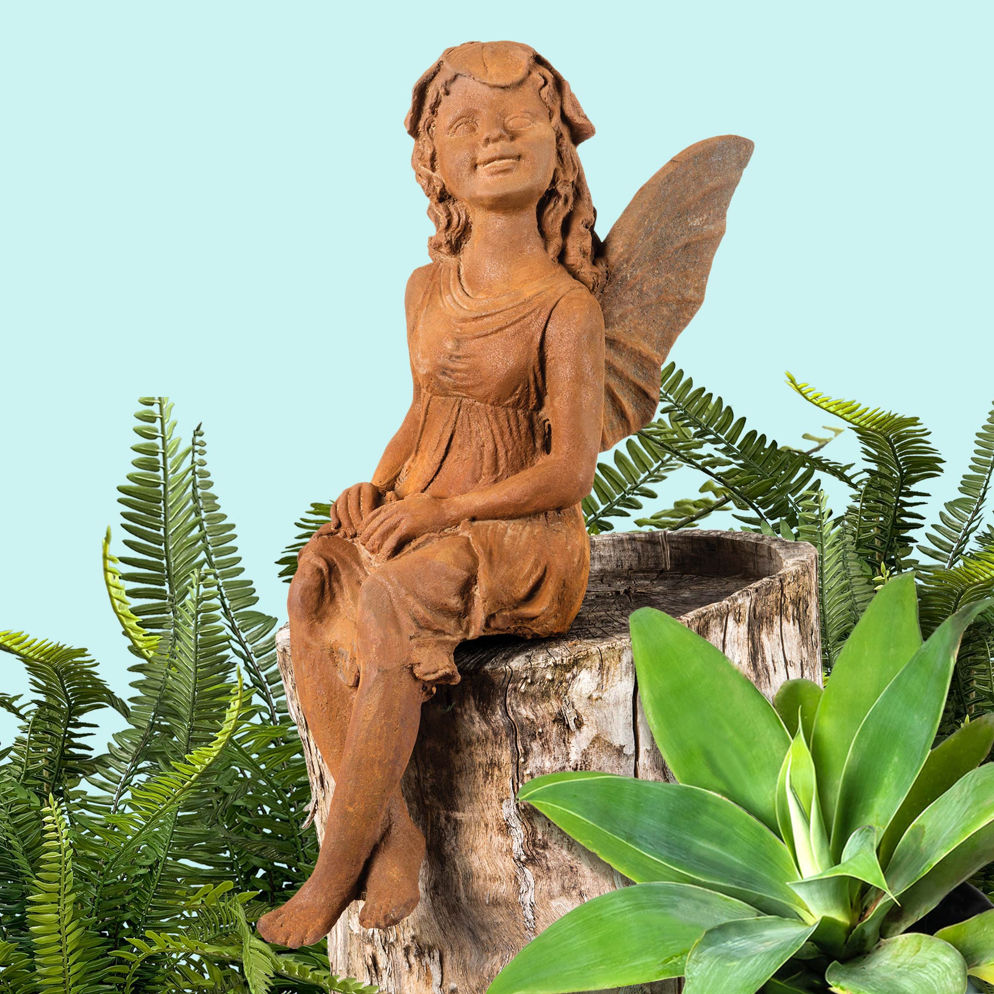 Cast Iron Fairy Large Statue
