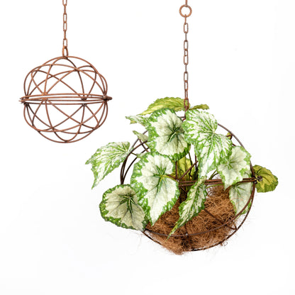 Wire Ball Hanging Planter