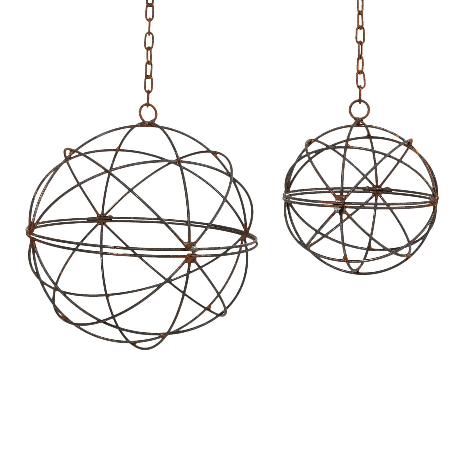 Wire Ball Hanging Planter