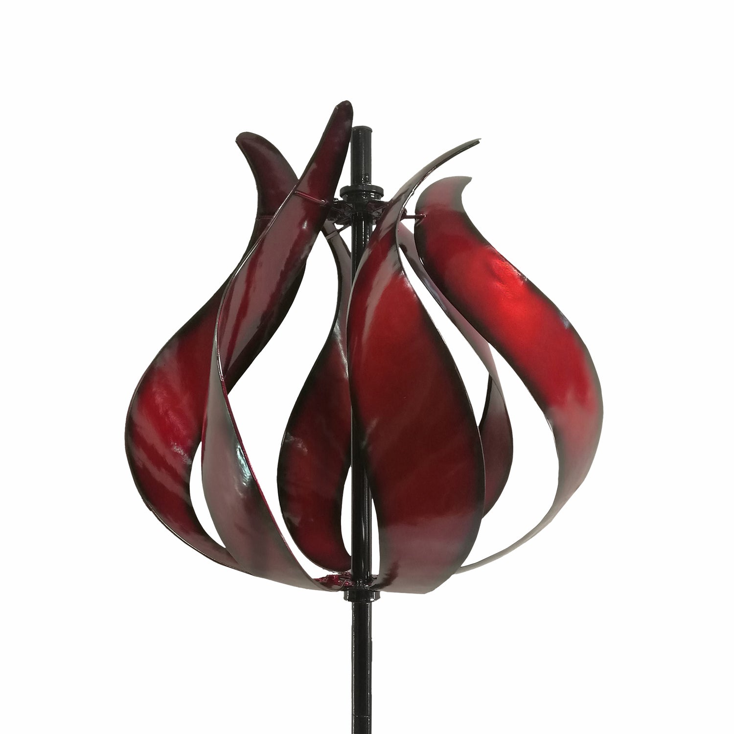 Tulip Windmill Metal Garden Sculpture